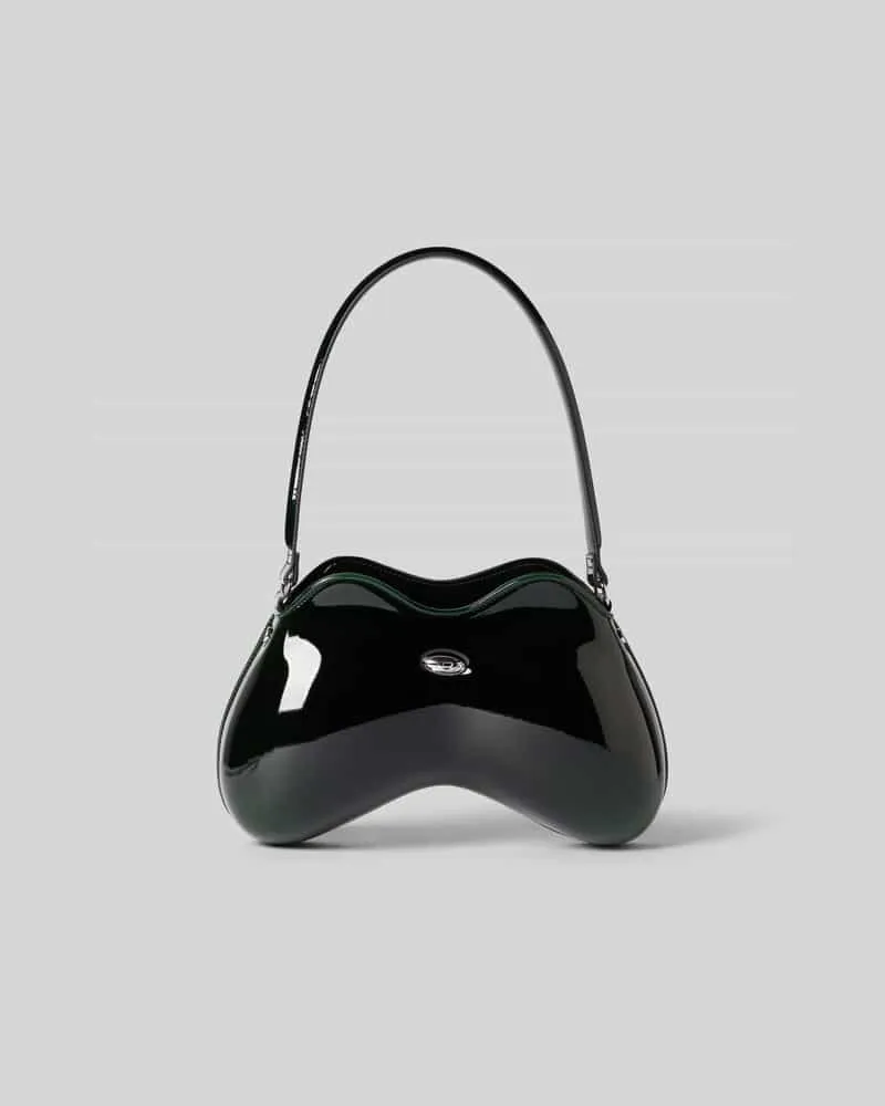 Diesel Shoulder Bag mit Logo-Detail Dunkelgruen