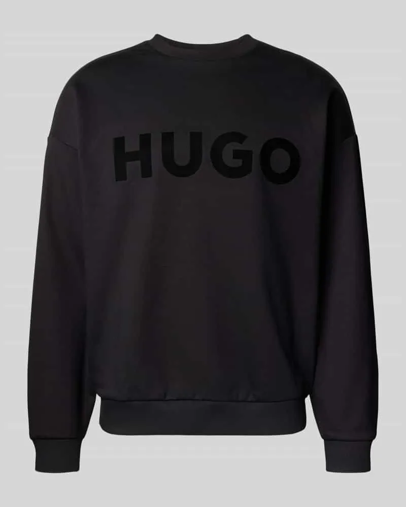 HUGO BOSS Comfort Fit Sweatshirt aus reiner Baumwolle Modell 'DINEX Black