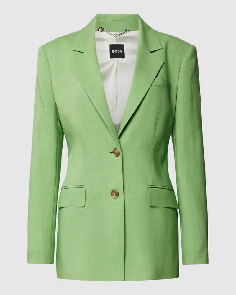 HUGO BOSS Blazer mit Reverskragen Modell 'Jerela Gruen