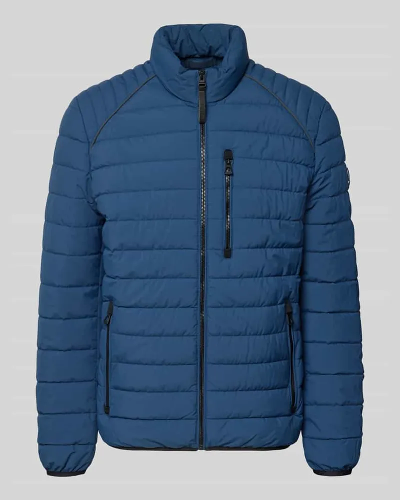 Lerros Steppjacke mit Stehkragen und Reißverschlusstaschen Marine