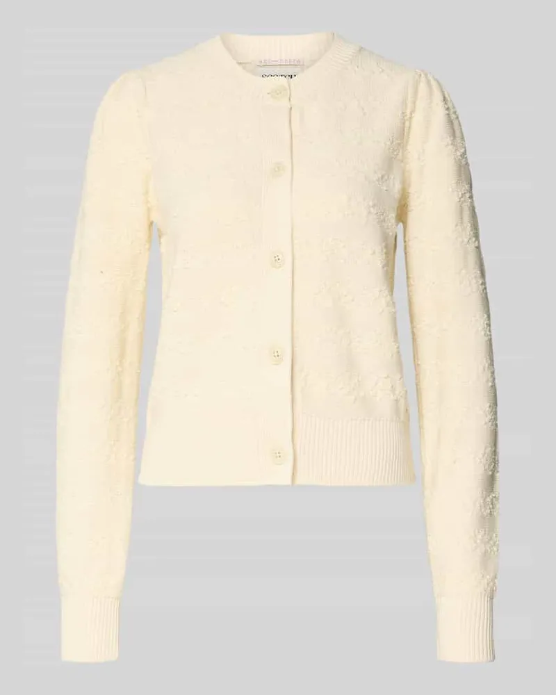 Scotch&Soda Strickjacke mit Rundhalsausschnitt Beige