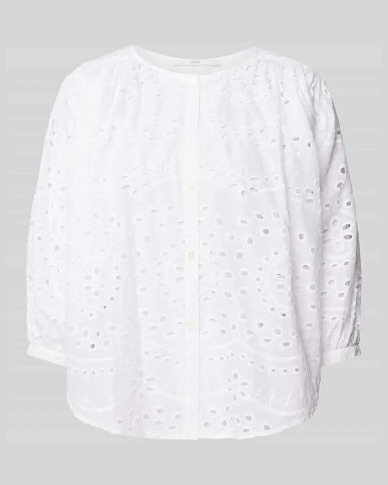 Lanius Relaxed Fit Bluse mit 3/4-Arm Offwhite