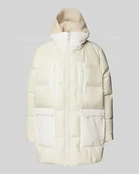 Yves Salomon Steppjacke mit Kapuze Offwhite