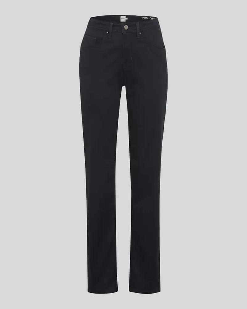 Brax Body Fit Gerade Hose aus Lyocell-Mix mit Modal-Baumwoll-Anteil Modell 'CAROLA Black
