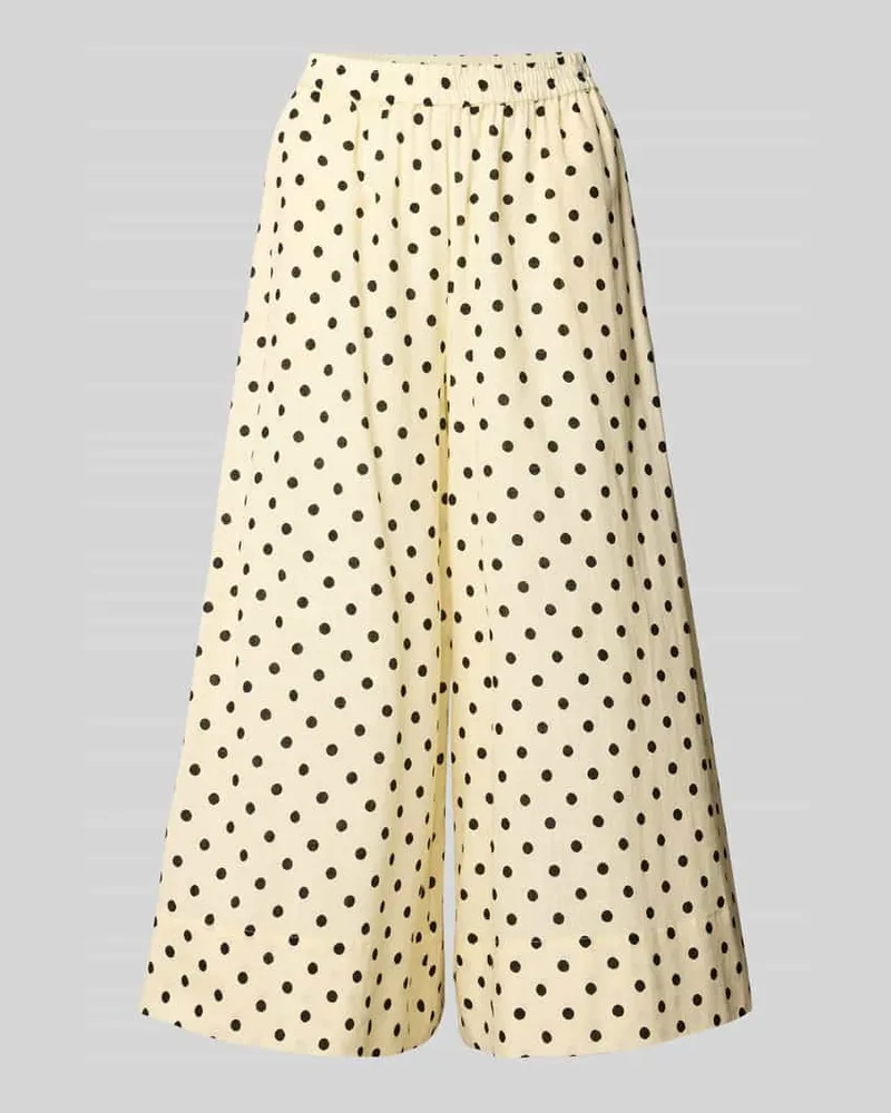 My Essential Wardrobe Culotte im Allover-Look Modell 'Nada Ecru