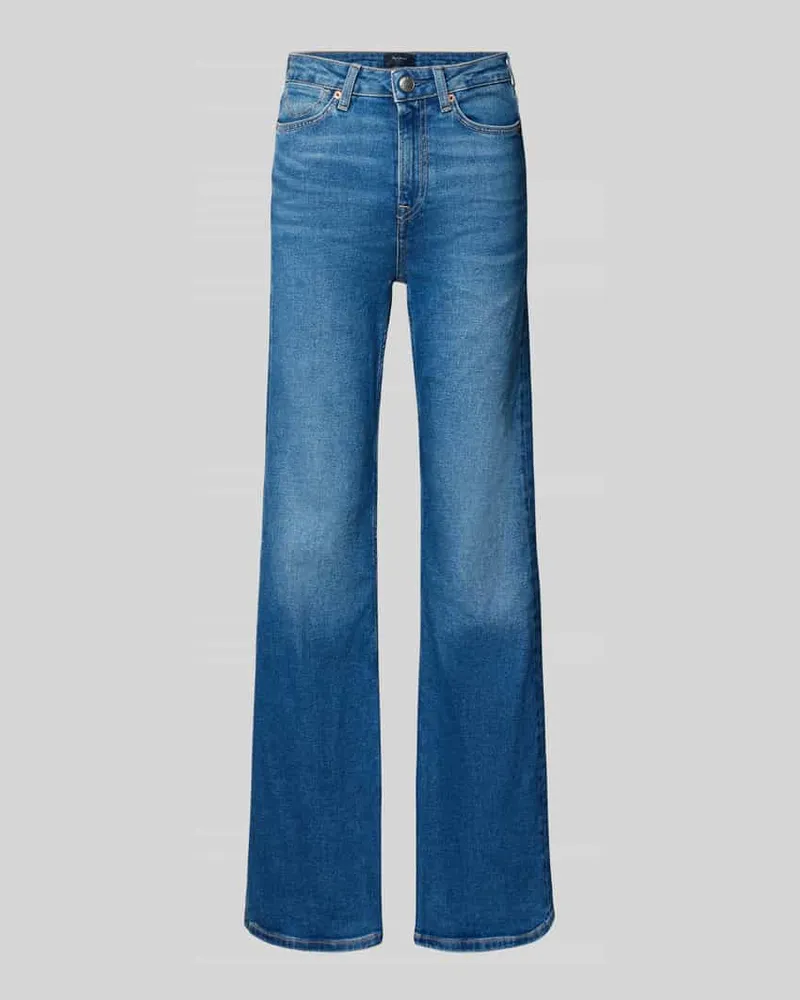 Pepe Jeans Flared Bootcut-Jeans aus Baumwoll-MIx Modell 'WILLA Dunkelblau