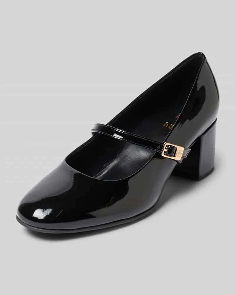 Högl Mary Janes aus echtem Leder Black