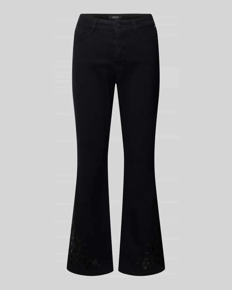 Marc Cain Flared Jeans mit 5-Pocket-Design Black