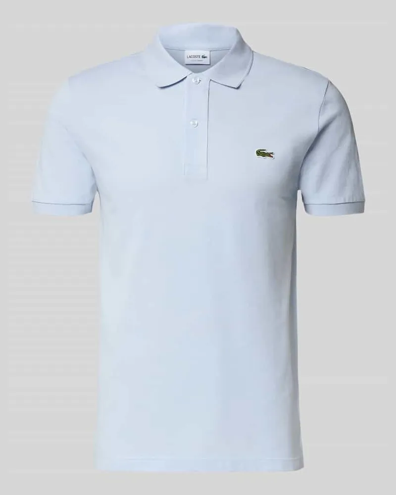 Lacoste Slim Fit Poloshirt aus reiner Baumwolle Hellblau