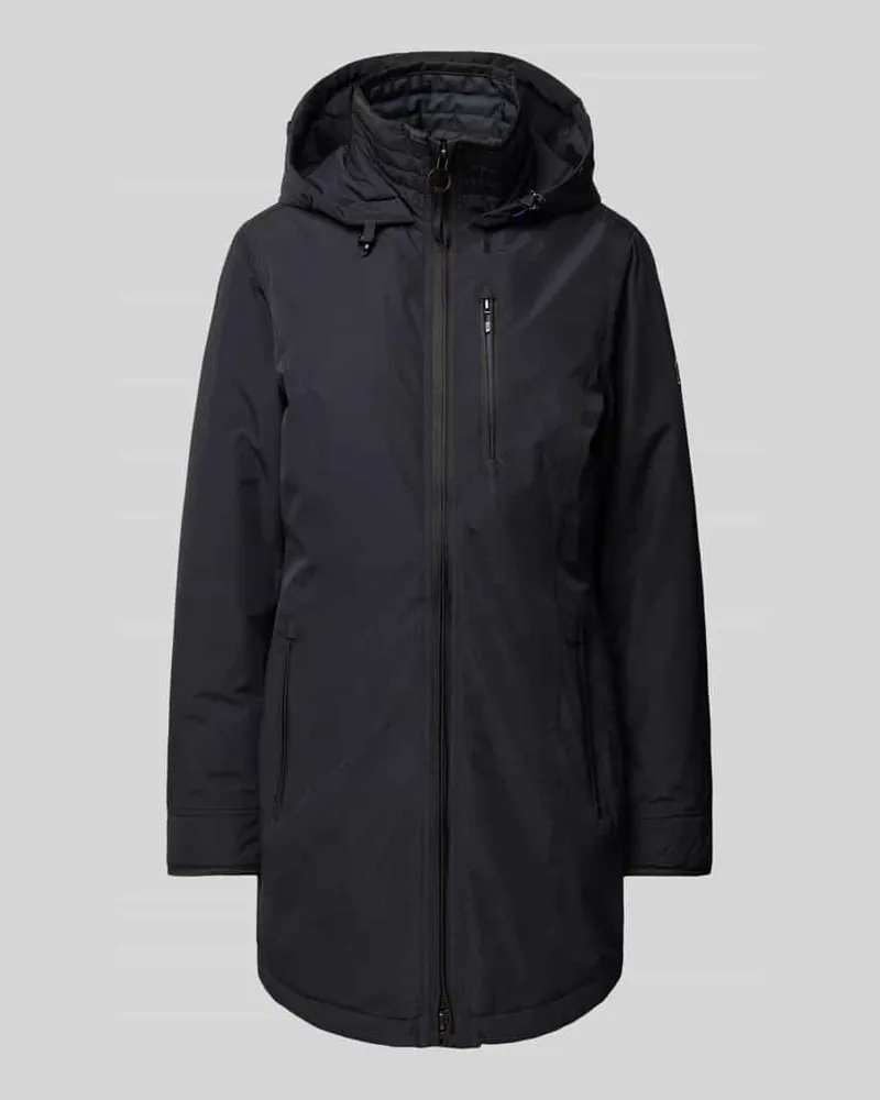 Wellensteyn Regular Fit Parka mit Reißverschlusstasche Modell 'WESTWIND Marine