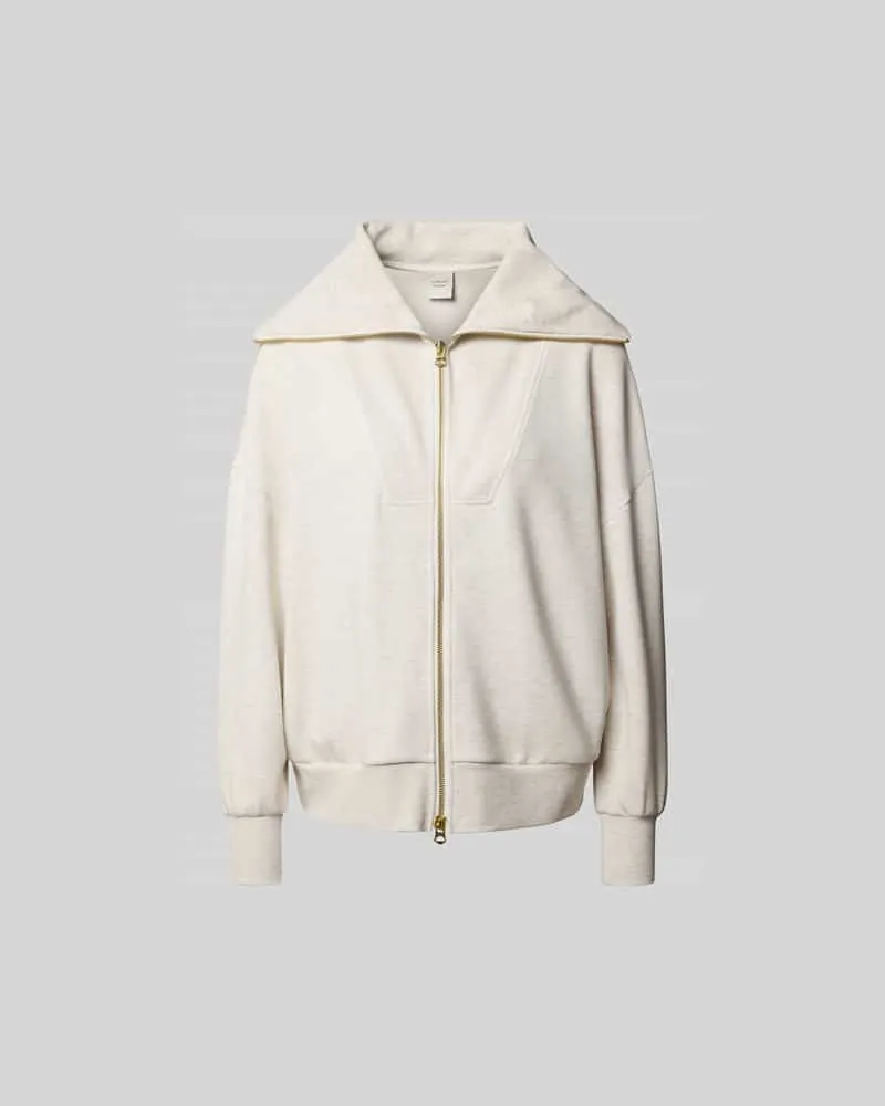 Varley Sweatjacke mit Resortkragen Ecru