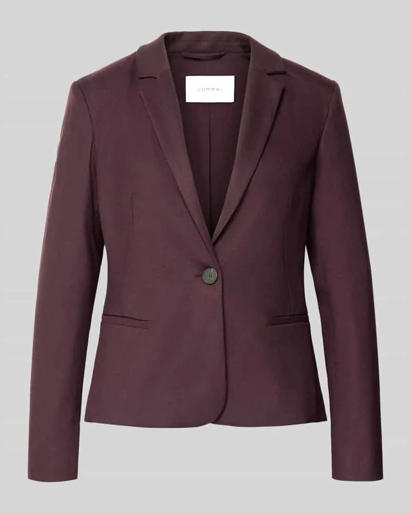 COMMA Slim Fit Blazer aus elastischem Viskose-Mix Modell 'OKTOBER Bordeaux