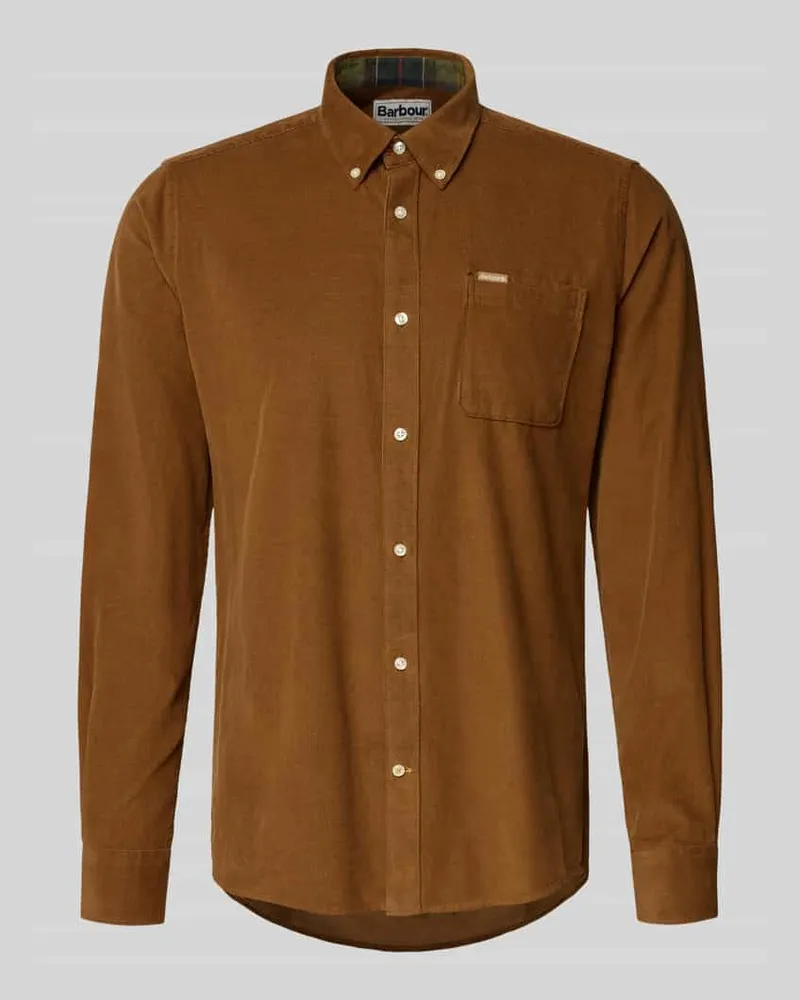 Barbour Tailored Fit Freizeithemd aus reiner Baumwolle Sand