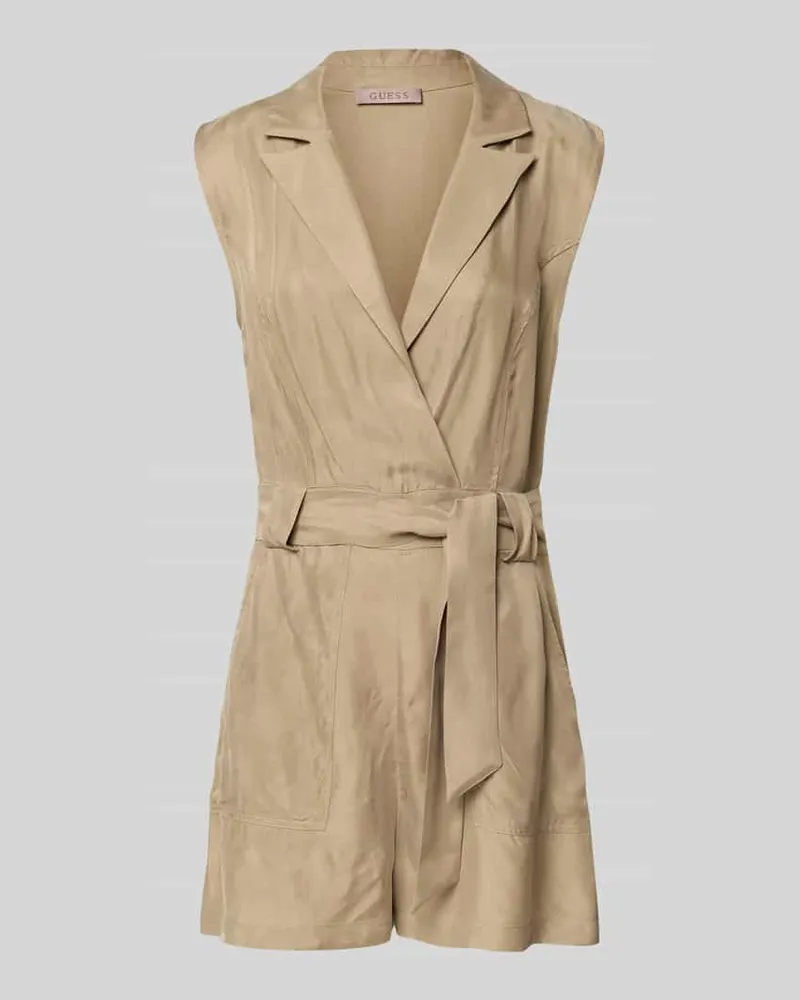 Guess Playsuit mit Bindegürtel Modell 'AMIA Khaki