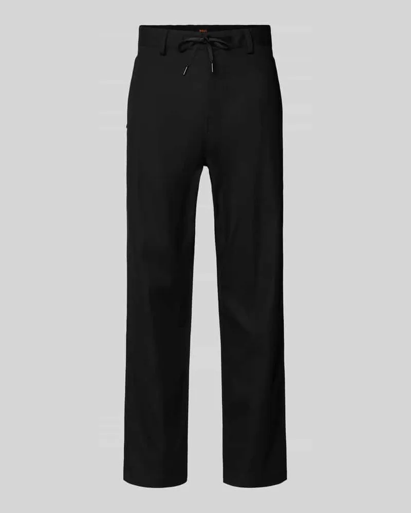 HUGO BOSS Tapered Chino mit Kordelzug Modell 'CHINO ST-P Black