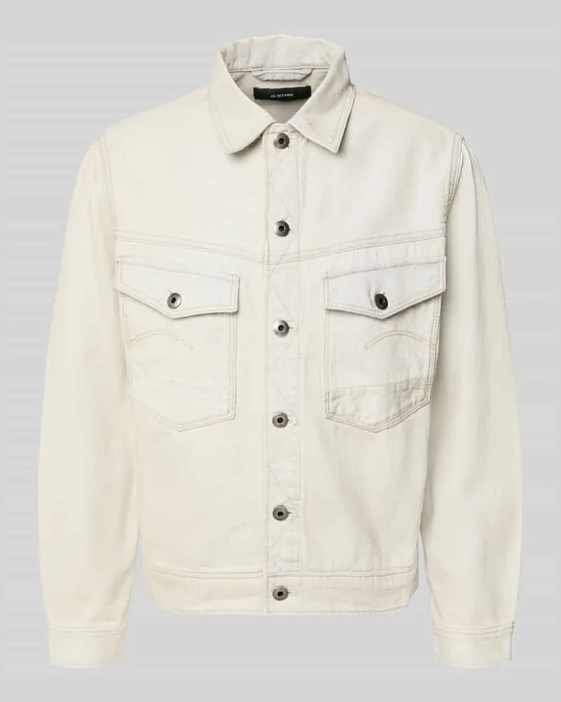 G-STAR RAW Jeansjacke mit Brusttaschen Modell 'Dakota Hellblau