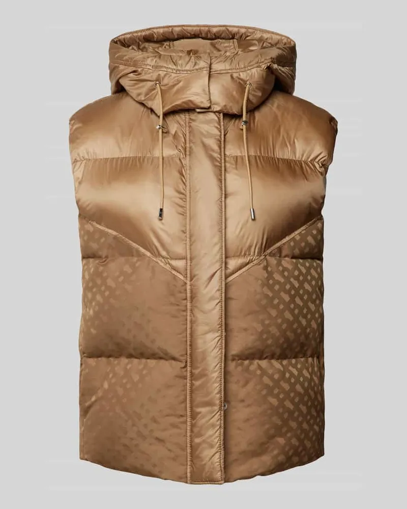 HUGO BOSS Steppweste mit Kapuze Modell 'Pollimo Camel
