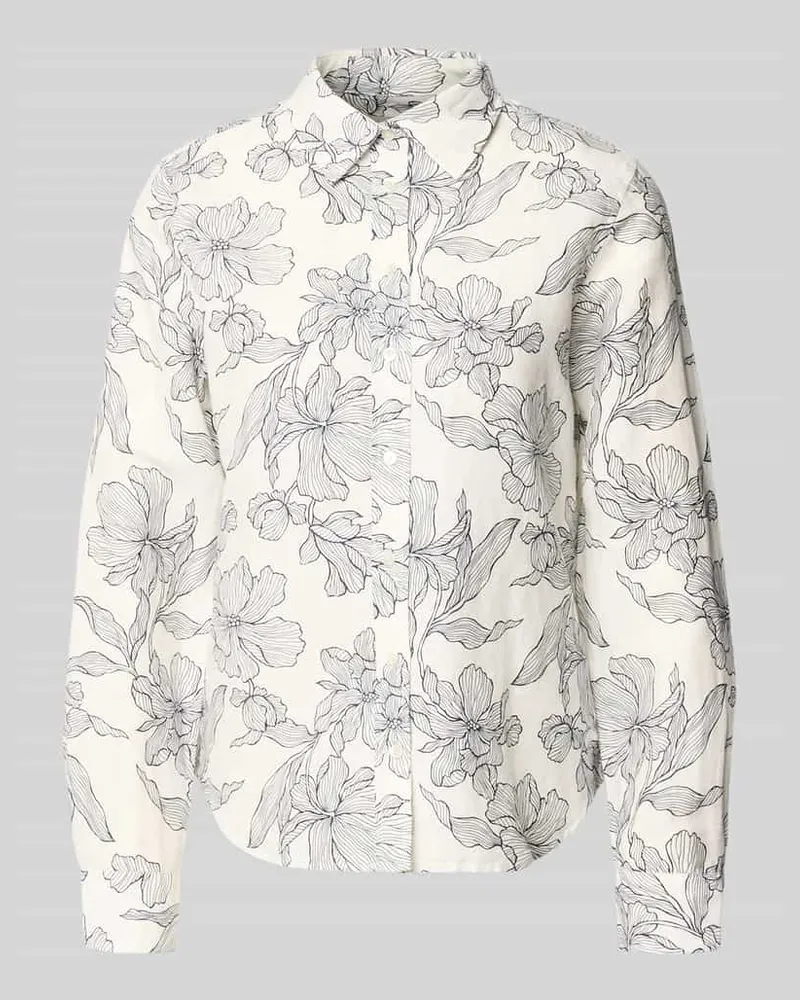 Gant Regular Fit Bluse aus Leinen-Baumwoll-Mix Marine