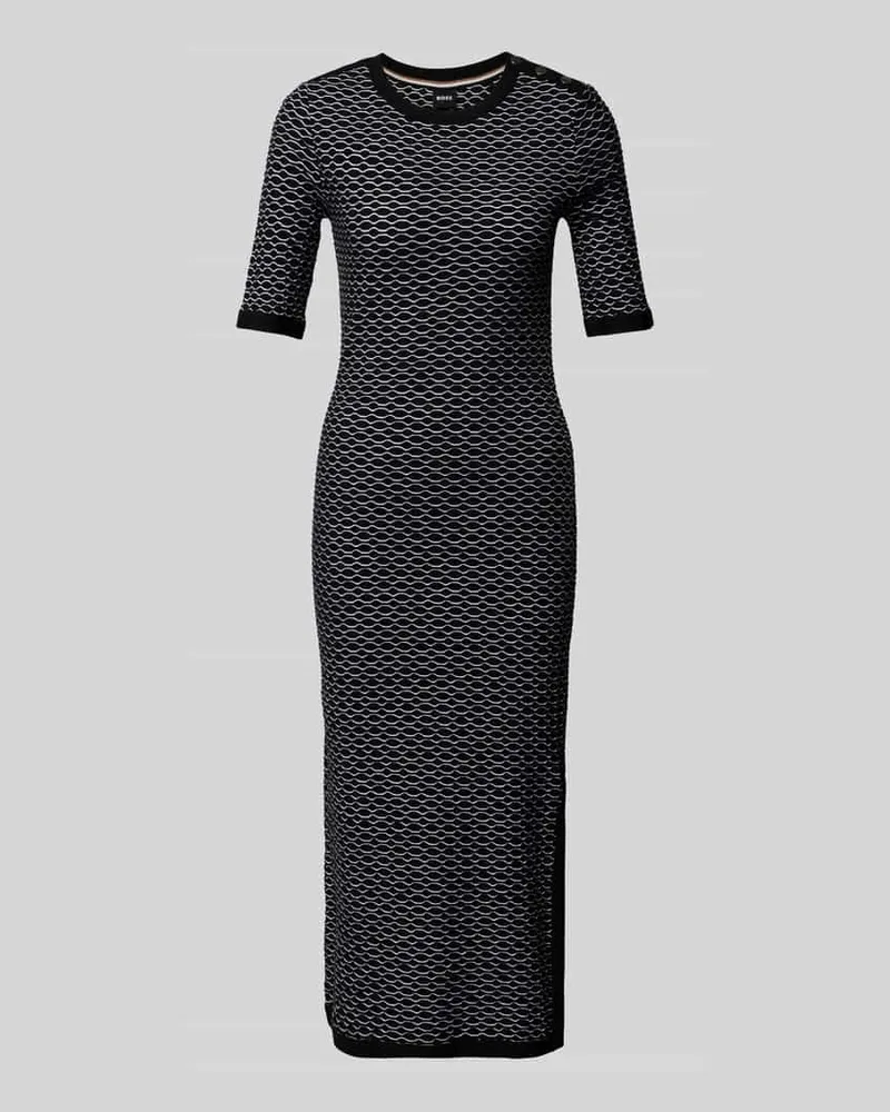 HUGO BOSS Midikleid mit 1/2-Arm Modell 'Etanah Black