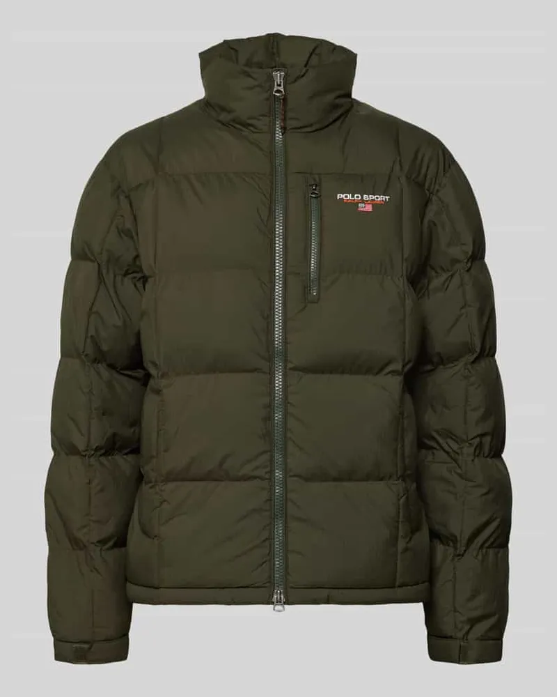 Ralph Lauren Steppjacke mit Label-Stitching Oliv