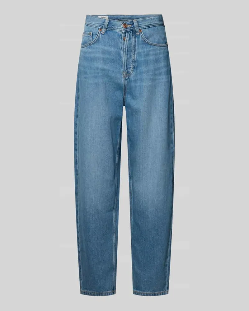 Pepe Jeans Tapered Fit Jeans aus Baumwoll-Mix Modell 'ADDISON Jeansblau