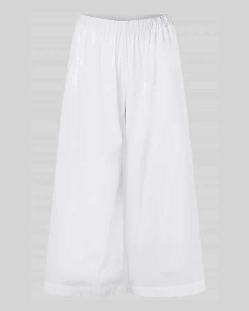 HUGO BOSS Regular Fit Culotte aus reiner Baumwolle Modell 'TALINI Weiss