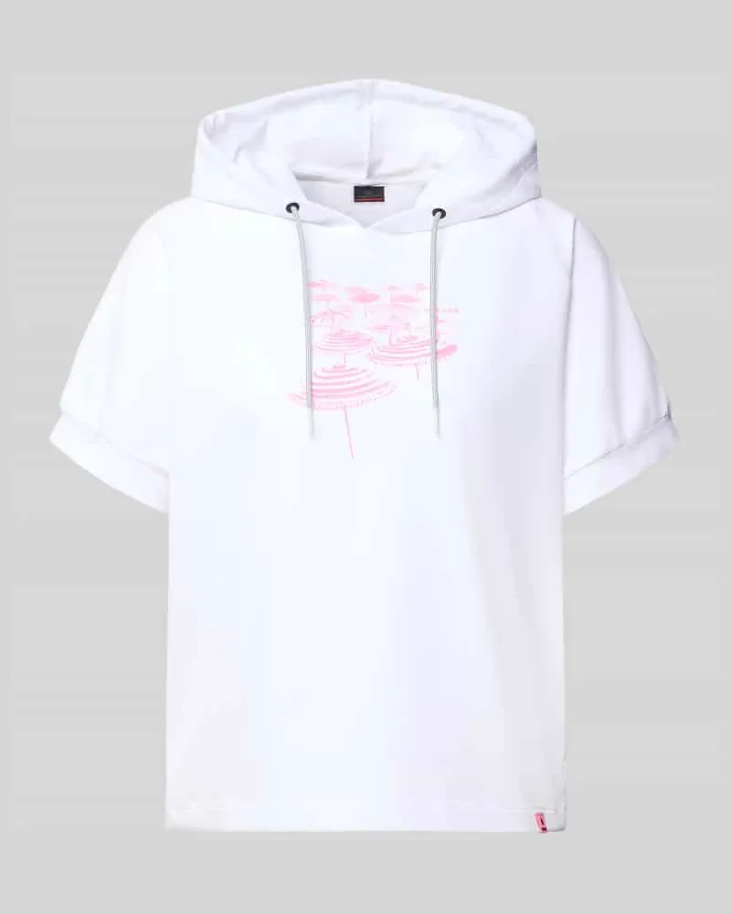 Bogner T-Shirt aus Baumwoll-Mix mit Kapuze Modell 'SHARON3 Weiss