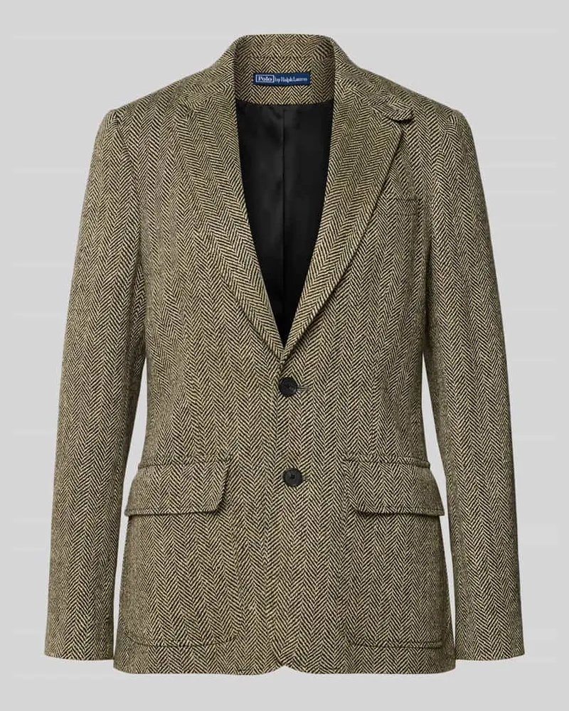 Ralph Lauren Blazer aus Lammshearling mit Reverskragen Modell 'HERTIAGE Black