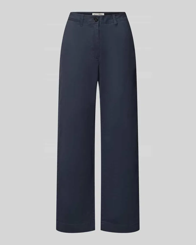 Marc O'Polo Regular Fit Chino aus Baumwoll-Lyocell-Mix Marine