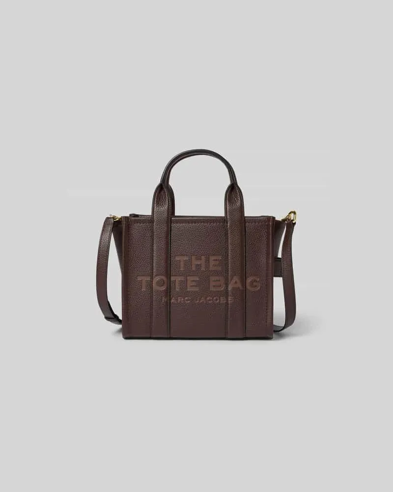 Marc Jacobs Tote Bag aus echtem Rindsleder Dunkelbraun