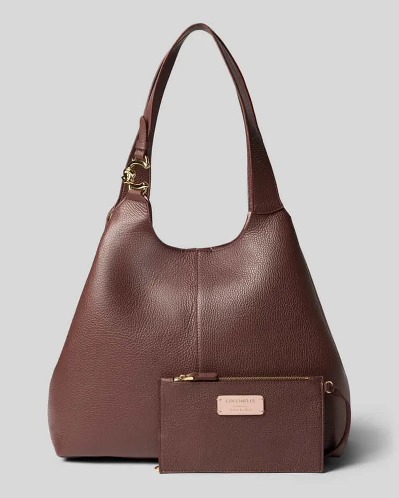 Coccinelle Tote Bag mit Logo-Detail Bordeaux