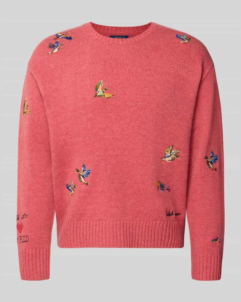 Ralph Lauren Regular Fit Pullover aus Woll-Alpaka-Mix Pink