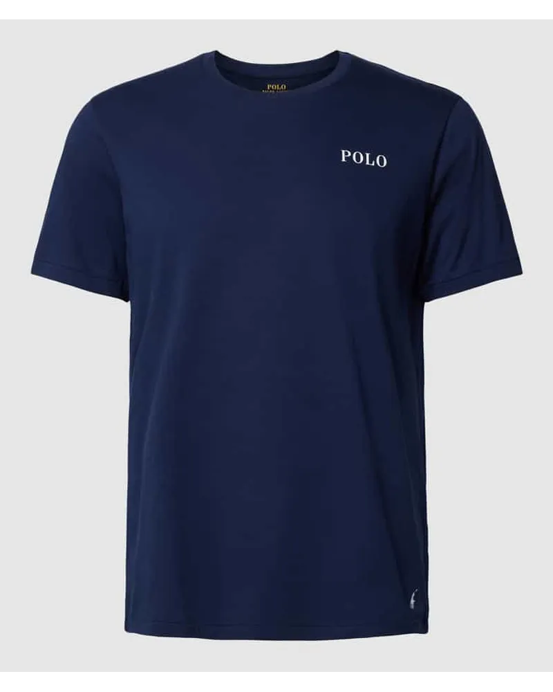 Ralph Lauren T-Shirt mit Label-Print Modell 'LIQUID COTTON Marine