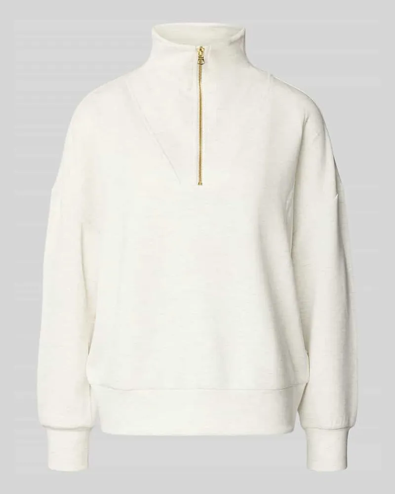 Varley Sweatshirt aus Viskose-Mix mit Reißverschluss Modell 'hawley Offwhite