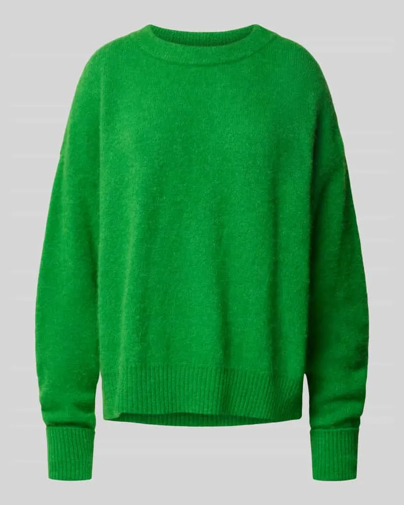 American Vintage Oversized Strickpullover mit gerippten Abschlüssen Modell 'VITOW Gruen
