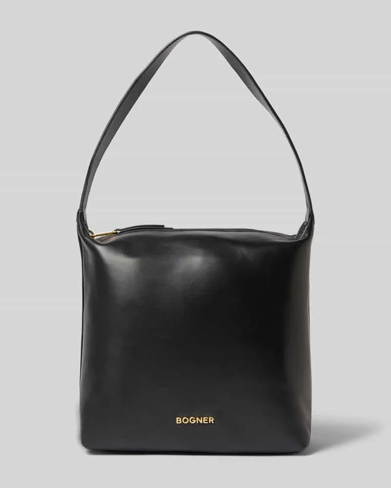 Bogner Handtasche mit Label-Applikation Black