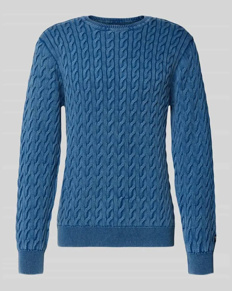 Levi's Strickpullover mit gerippten Abschlüssen Modell 'PRESIDIO Jeansblau