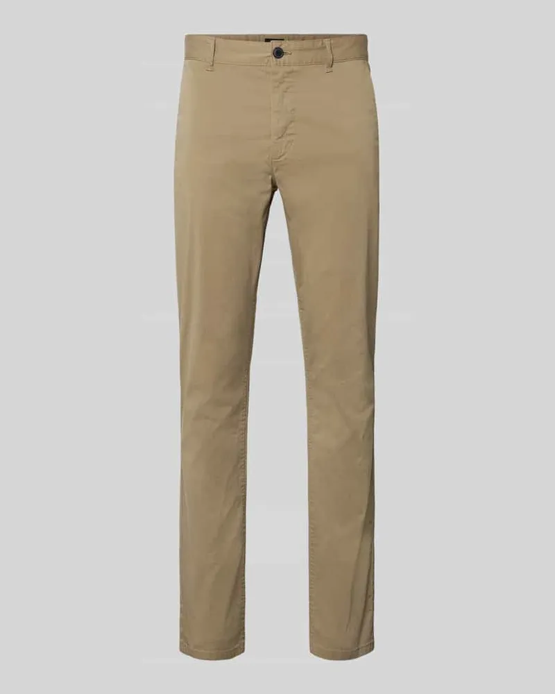 HUGO BOSS Slim Fit Chino aus Baumwoll-Mix Modell 'CHINO_SLIM Beige