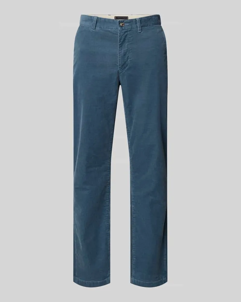 Tommy Hilfiger Straight Leg Cordhose aus Baumwoll-Mix Modell 'DENTON Blau