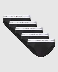 Tommy Hilfiger Slip mit Logo-Bund im 5er-Pack Black