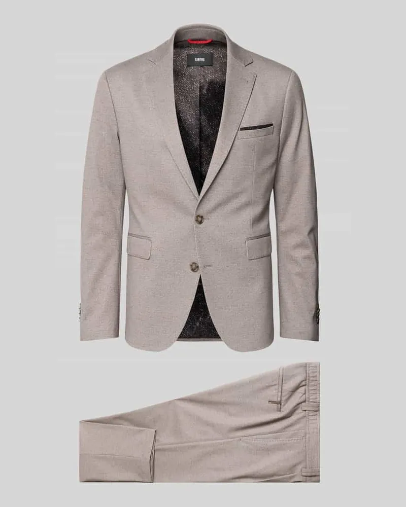 cinque Regular Fit Anzug mit Viskose-Anteil Modell 'Ponza Mittelbraun