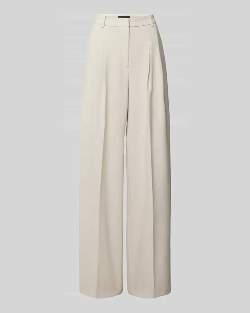 Cambio Wide Leg Stoffhose mit Bundfalten Modell 'ANNY Sand