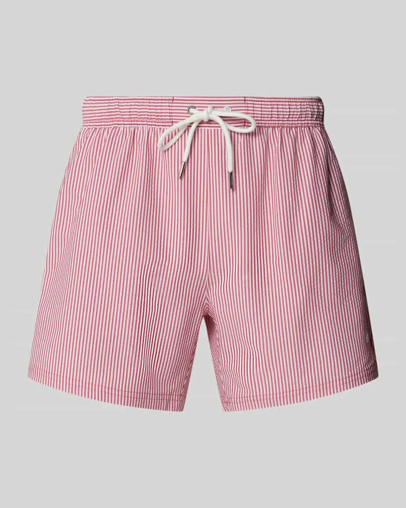 HUGO BOSS Badeshorts mit Tunnelzug Modell 'VELVETFISH Rot