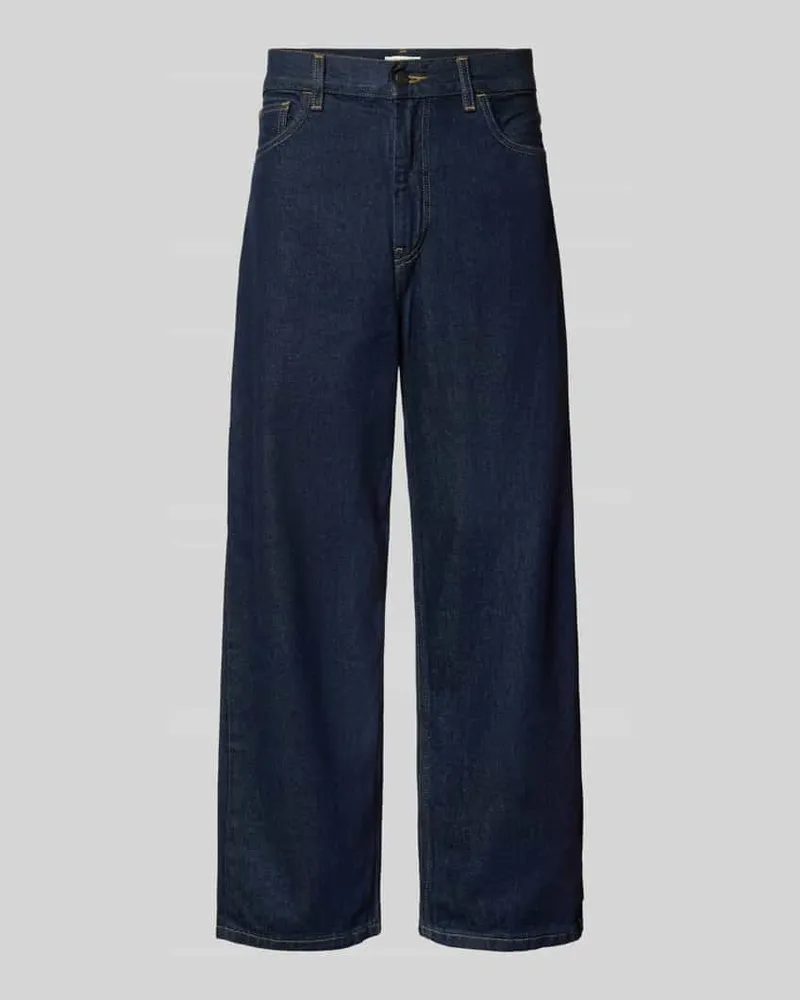Carhartt WIP Wide Fit Jeans aus reiner Baumwolle Modell "Brandon Dunkelblau