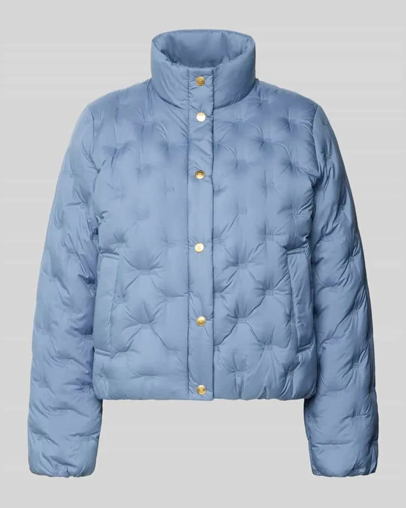 Tommy Hilfiger Regular Fit Daunenjacke mit Logo-Stitching Hellblau