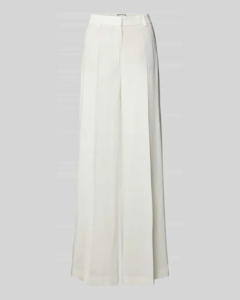 SEDUCTIVE  Leinenhose mit Bügelfalten Modell 'SHILOH Offwhite