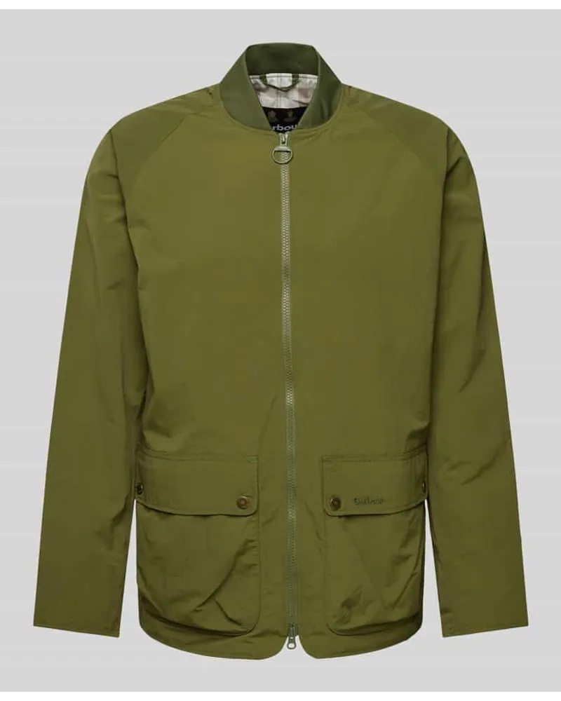 Barbour Jacke mit aufgesetzten Pattentaschen Modell 'BEAUMONT Oliv