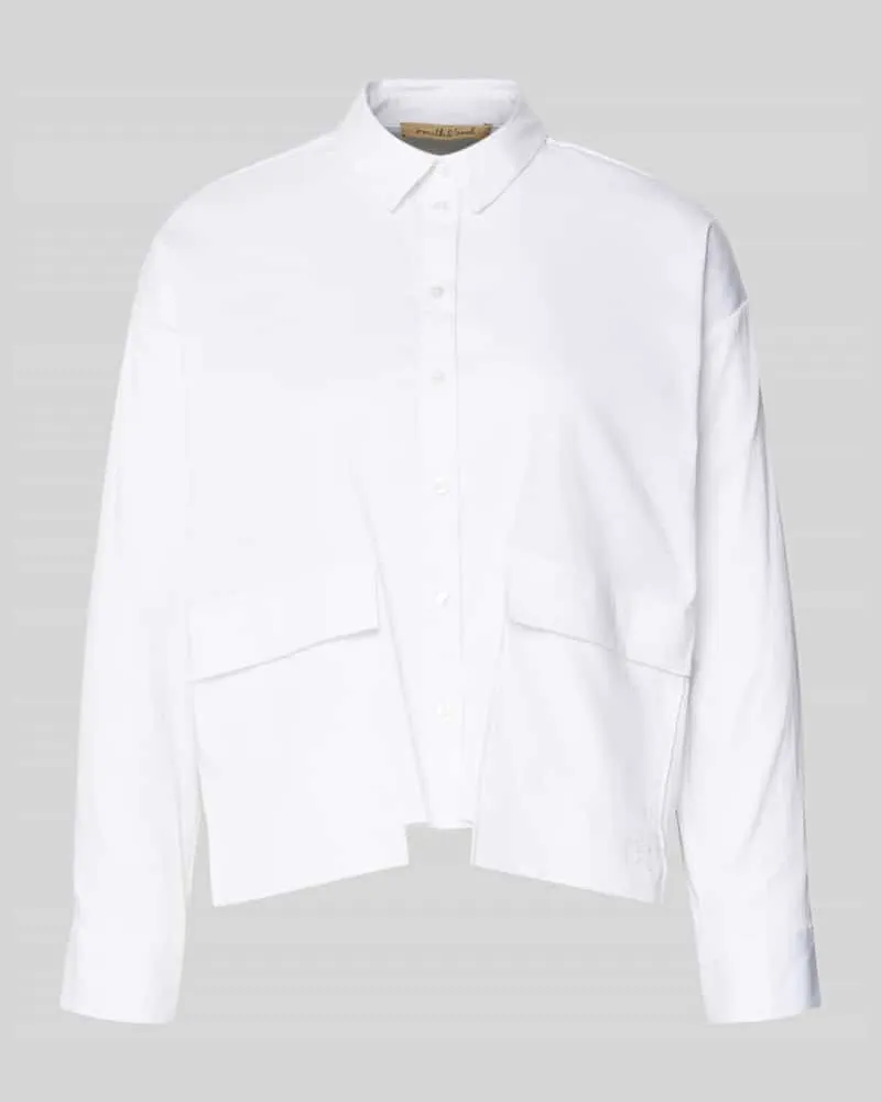 Smith & Soul Regular Fit Bluse mit Pattentaschen Weiss