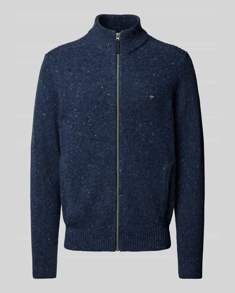 Fynch-Hatton Cardigan mit Logo-Stitching Marine