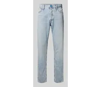 Relaxed Fit Jeans mit Knopf- und Reißverschluss